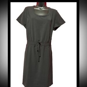 32 Degrees Ladies' Twill Dress Soft Feel Cool Twill Fabric Black L Pockets